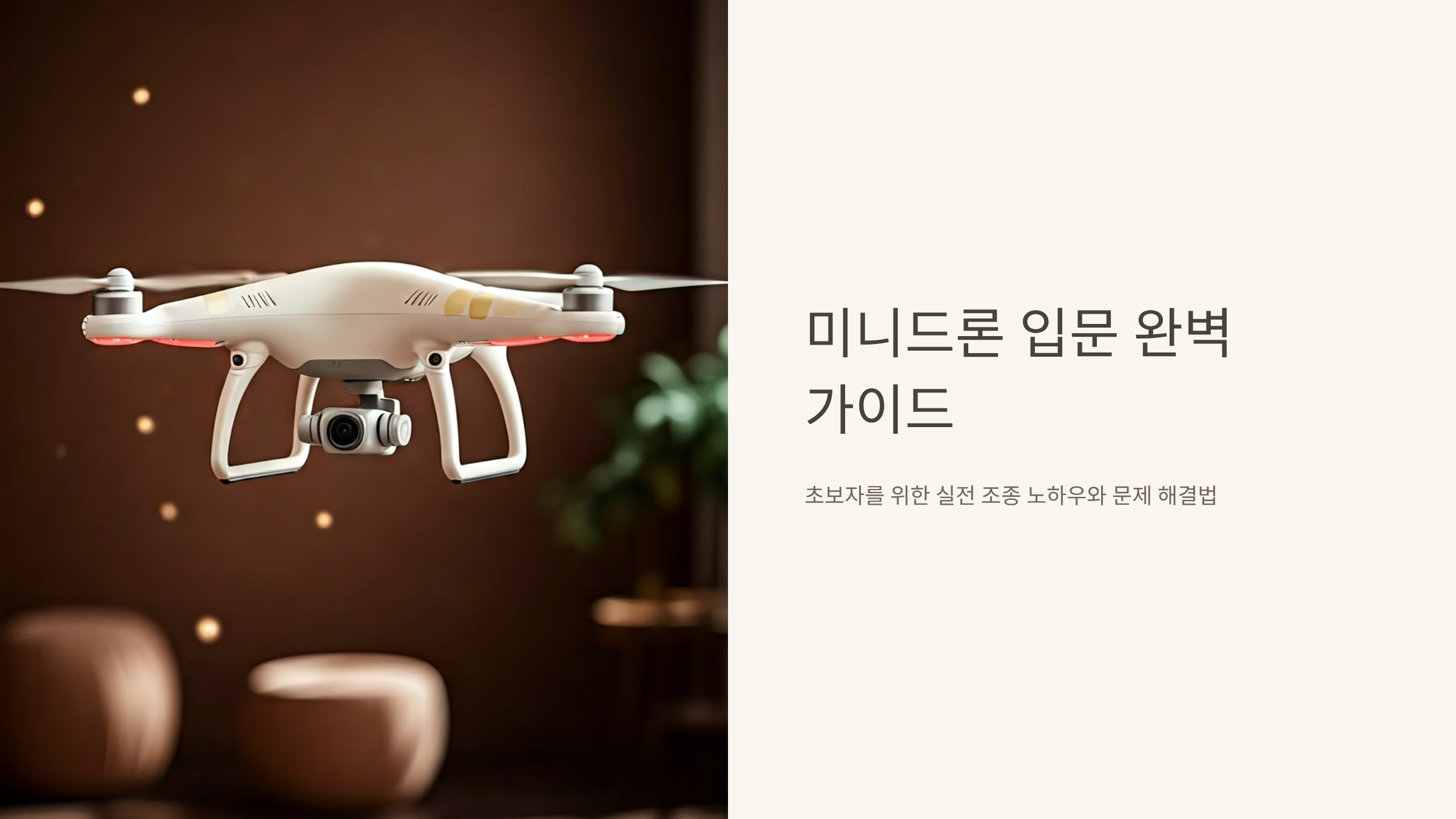 미니드론 입문 실패하는 5가지 이유와 해결법 총정리 🚁