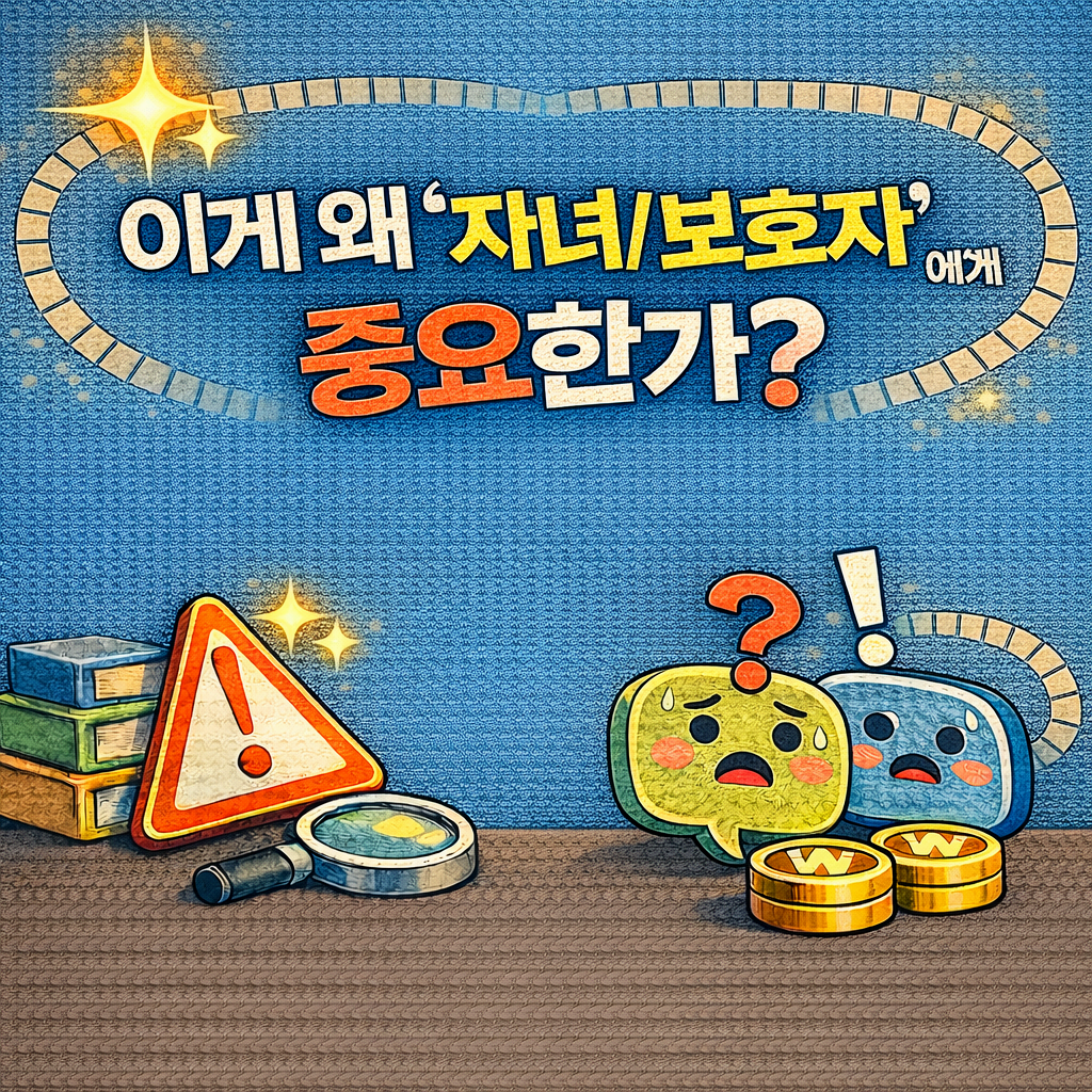 이게 왜 ‘자녀/보호자’에게 중요한가?