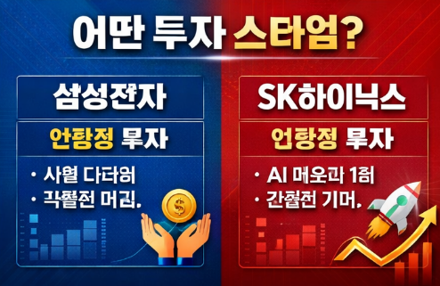 삼성전자 vs SK하이닉스 투자 비교 (2026 반도체 투자 핵심)