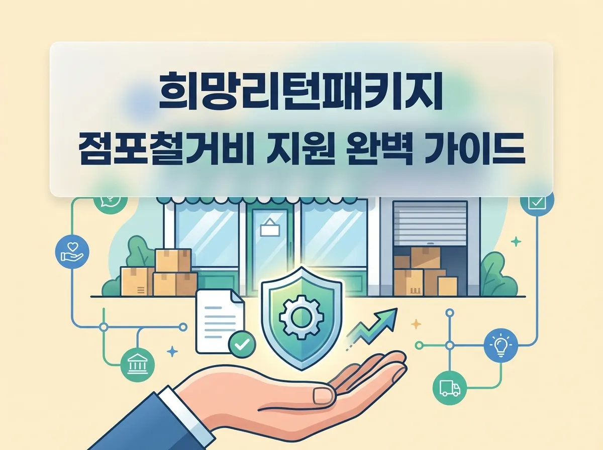 희망리턴패키지 원스톱폐업지원 점포철거비 지원 개요