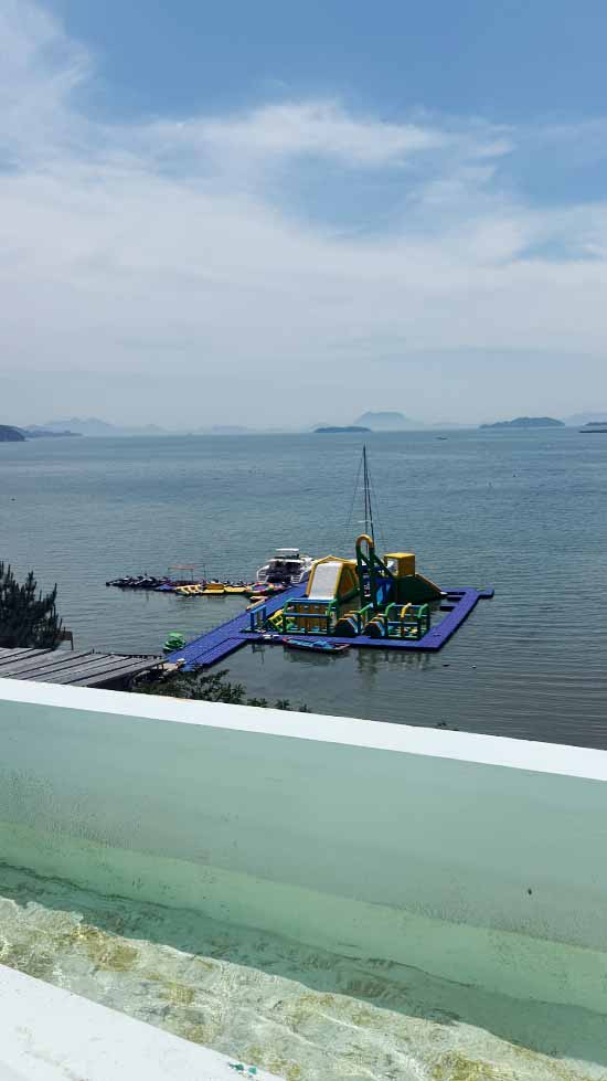 여수라테라스리조트-바다물놀이-빠지