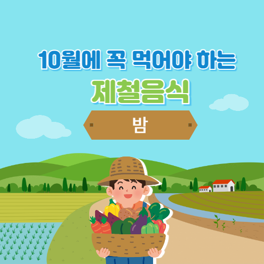 10월 제철음식 밤