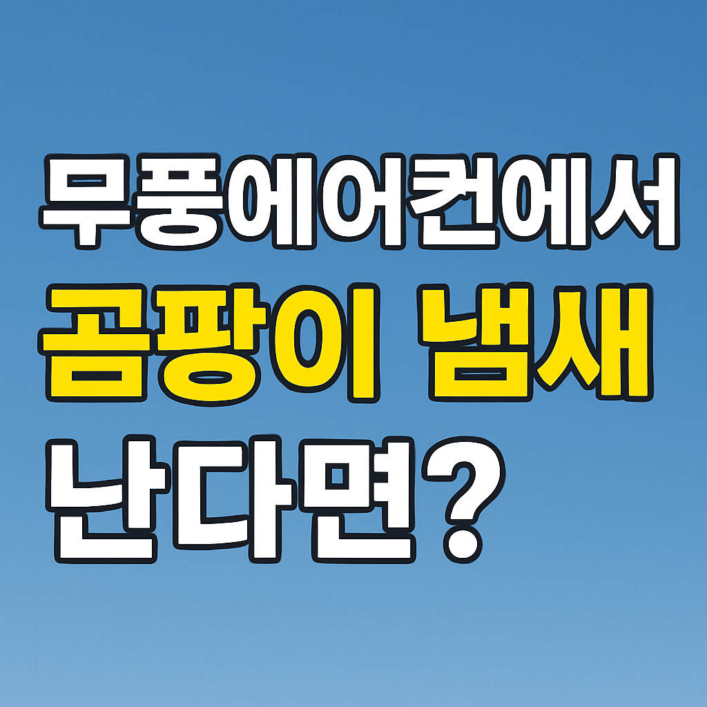 삼성 무풍 에어컨 곰팡이 셀프 청소 방지