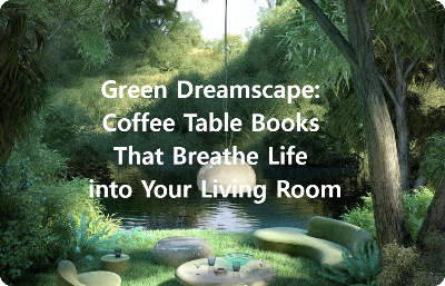 green coffee table books