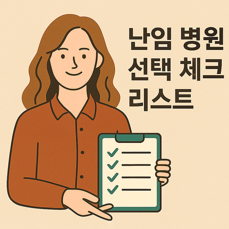 난임 병원 선택 체크 리스트 후기까지