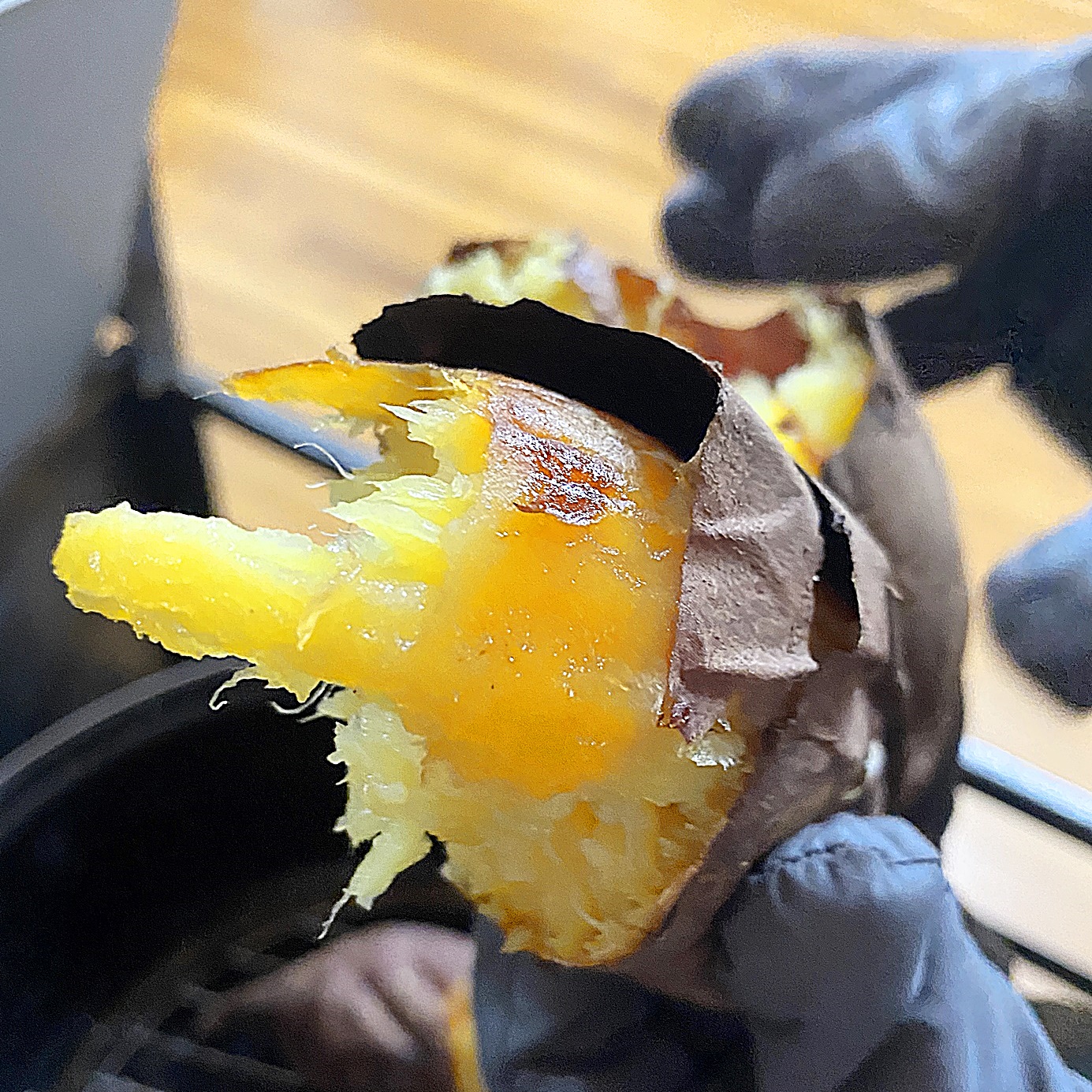 잘라본 고구마