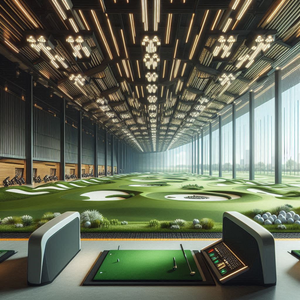 실내골프연습장 배경