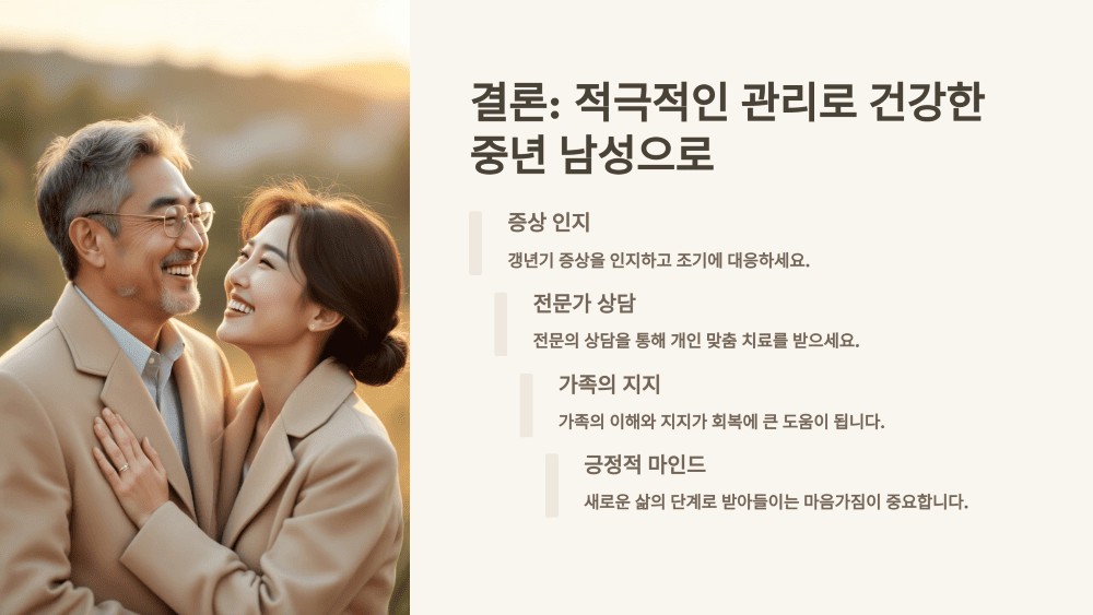 결론: 적극적인 관리로 건강한 중년 남성으로