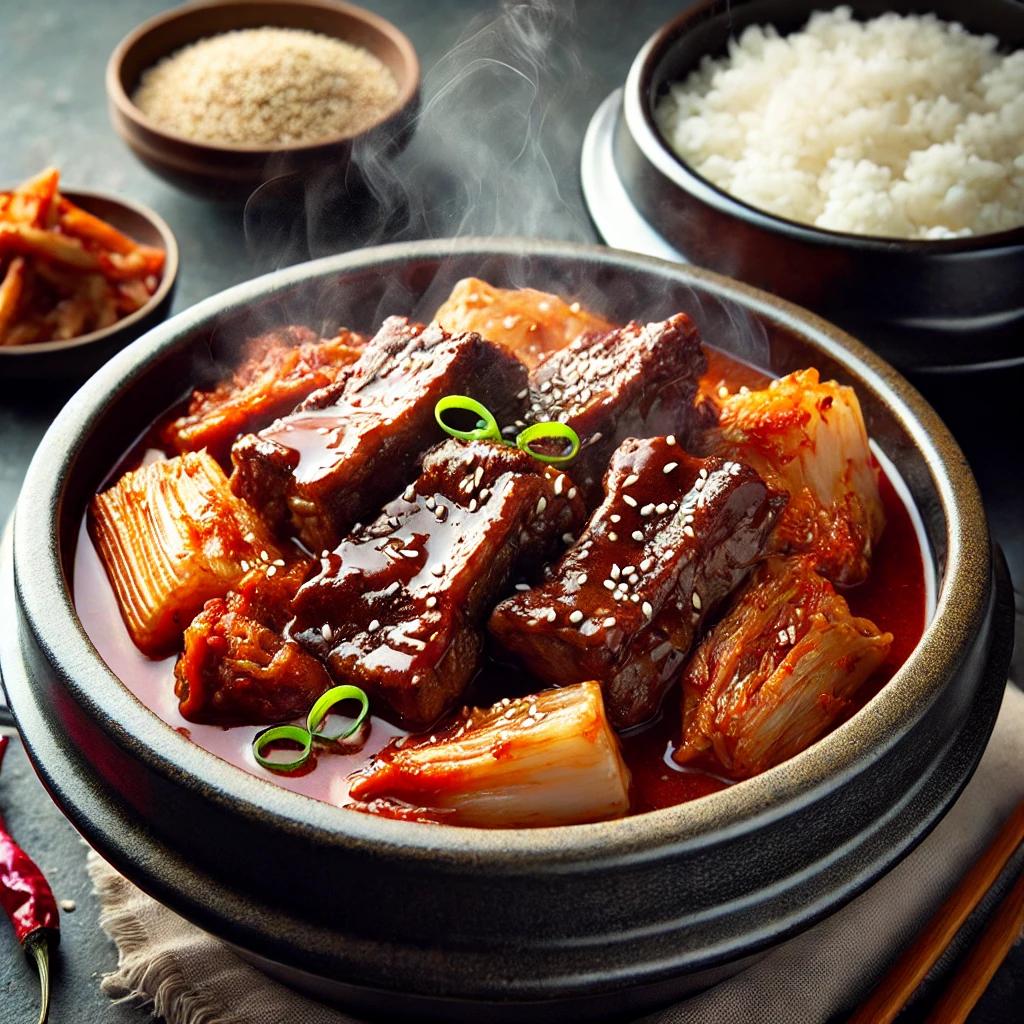 LA갈비 품은 밥도둑 김치말이 찜