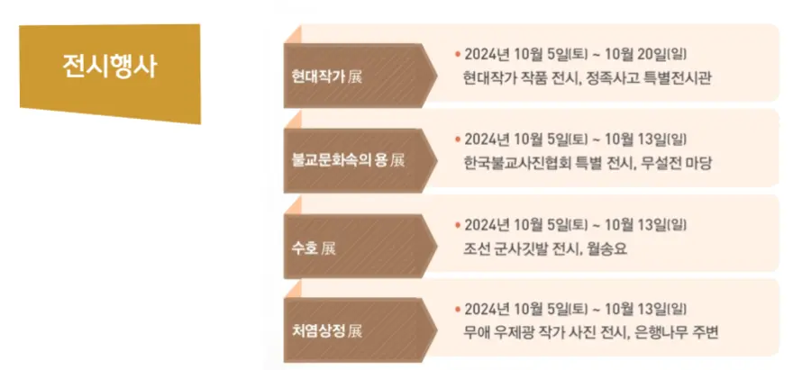 삼랑성역사문화축제 일정 프로그램