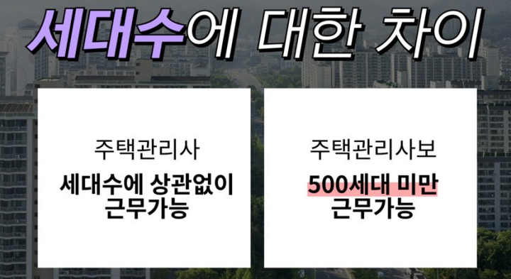 주택관리사-주택관리사보-차이점