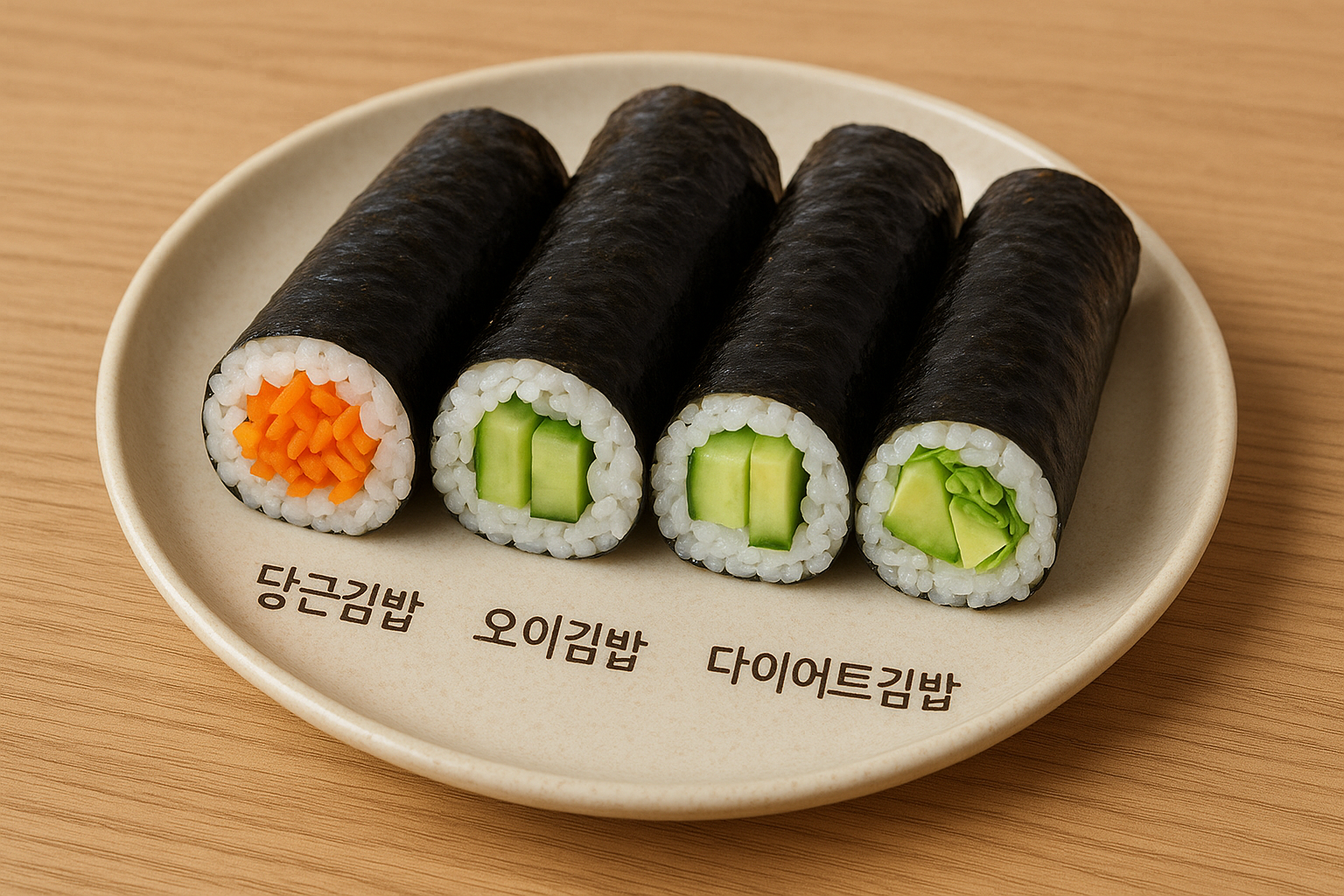당근김밥, 오이김밥, 다이어트김밥