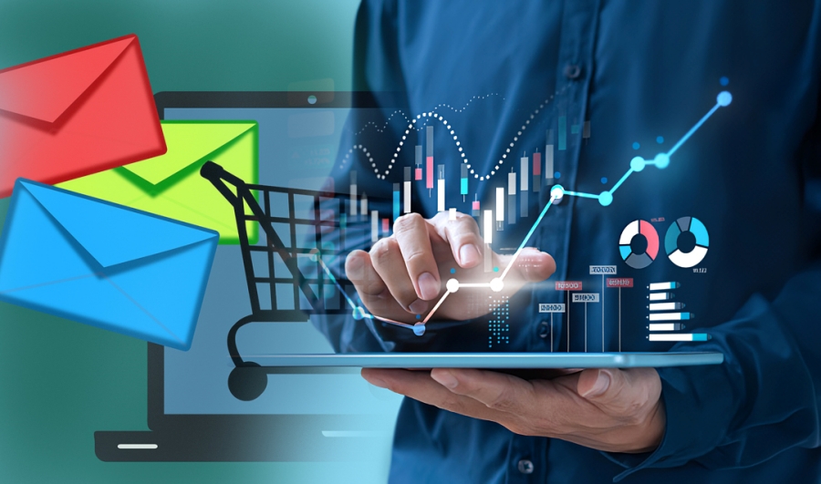 온라인 쇼핑몰을 운영하는 소상공인정책자금 상징적 이미지