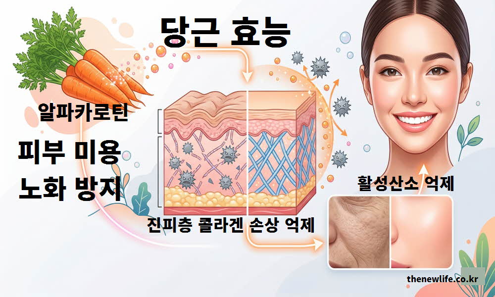 당근 효능 피부 미용과 노화 방지