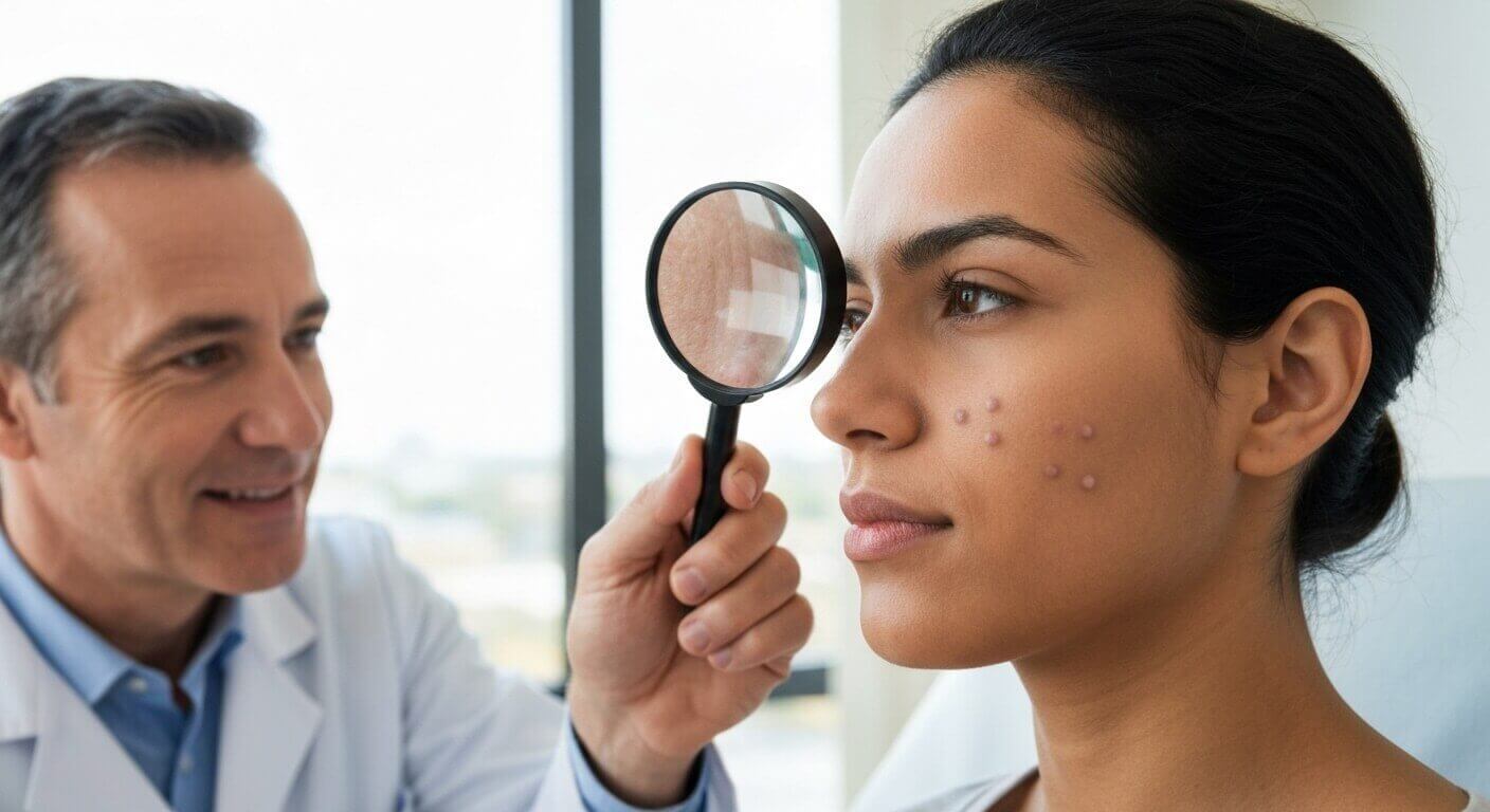 얼굴에 오돌토돌 편평사마귀