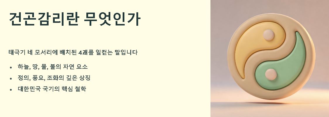 건곤감리의 뜻