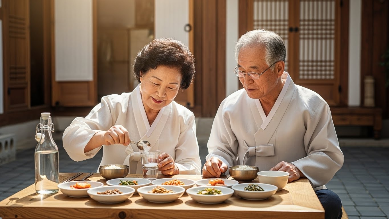 alt=" 소금물 섭취로 혈당, 뱃살 관리법"