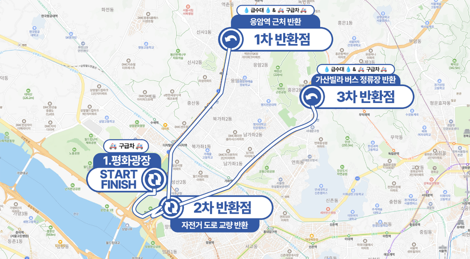 2025 한강 서울 하프 마라톤 하프코스