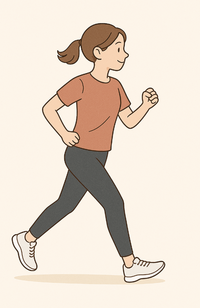슬로우조깅 일러스트 이미지