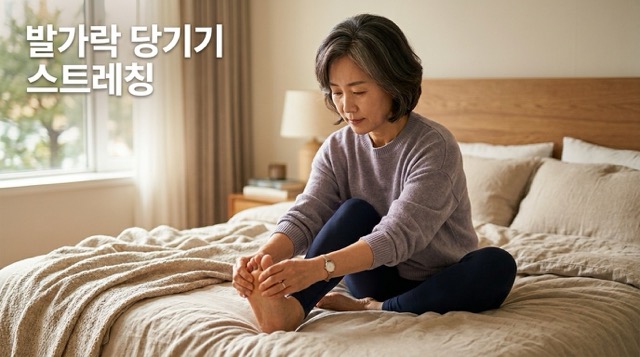 족저근막염 스트레칭 아침 통증 완화