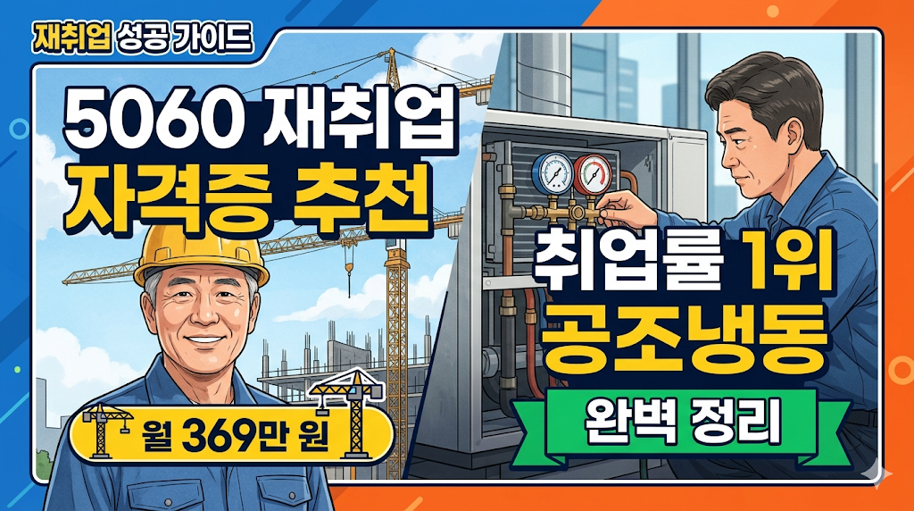 에너지관리 기능사vs월 369만 원 타워크레인, 5060 인기 자격증 총정