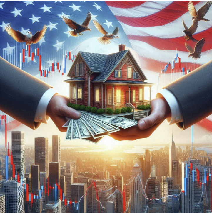 미국의 주식시장과 부동산 가격은 얼마나 관련성이 깊을까? 를 연상시키는 이미지