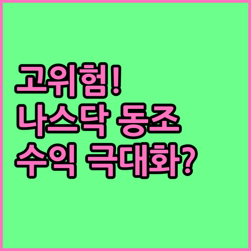 나스닥과 동조화된 비트코인 고위험 고..