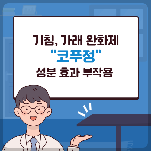 코푸정 성분 효능 부작용에 대해 이해하기 쉽게 알려드립니다.