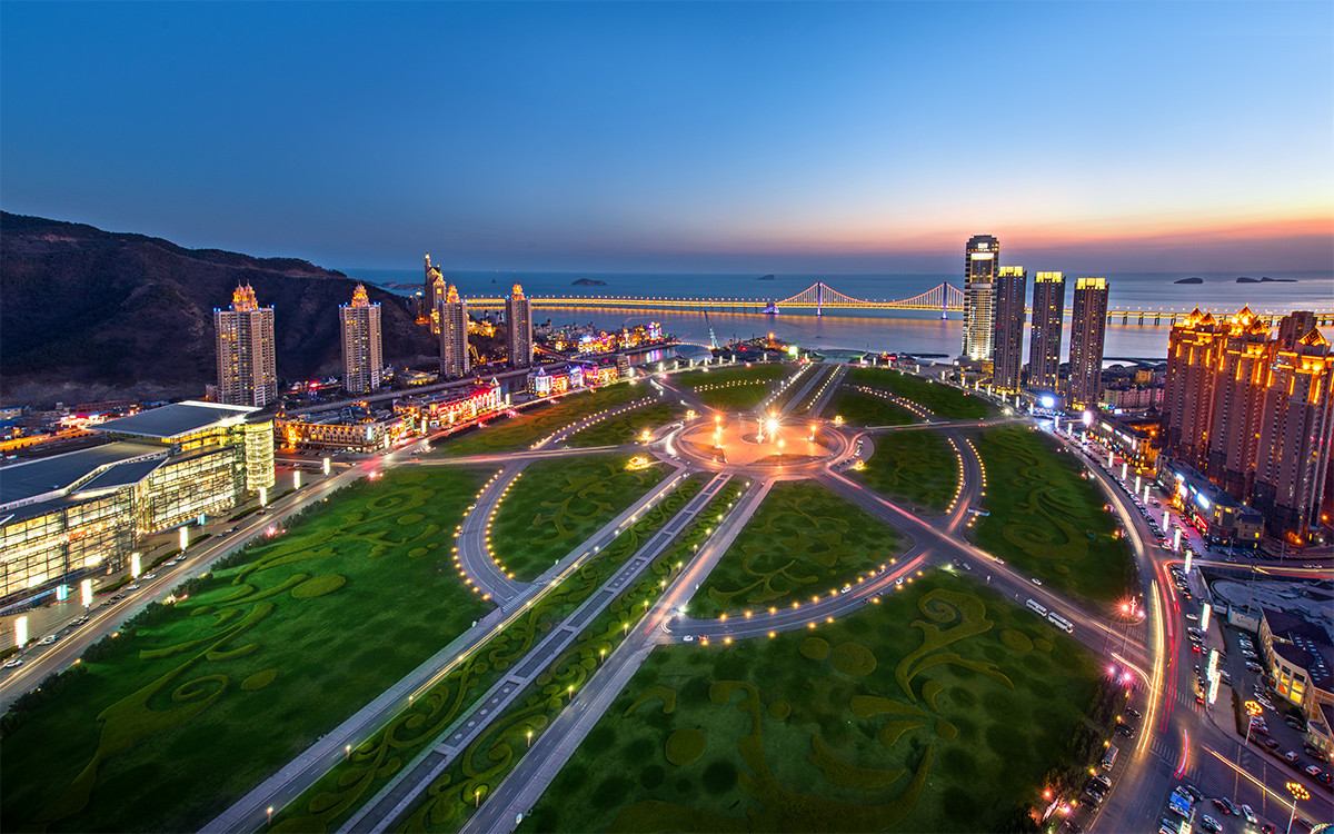 중국 대련 성해광장 관련 사진