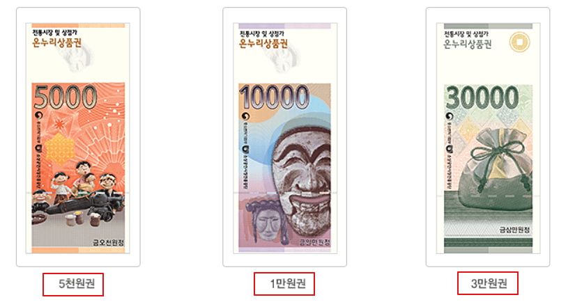 상품권-실물-모습