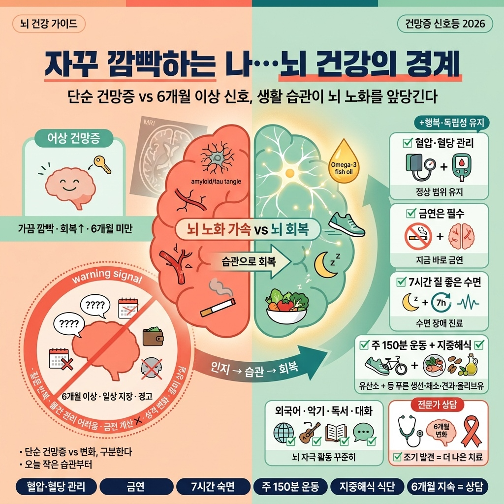 자꾸 깜빡하는 나&hellip;뇌 건강 의 경계