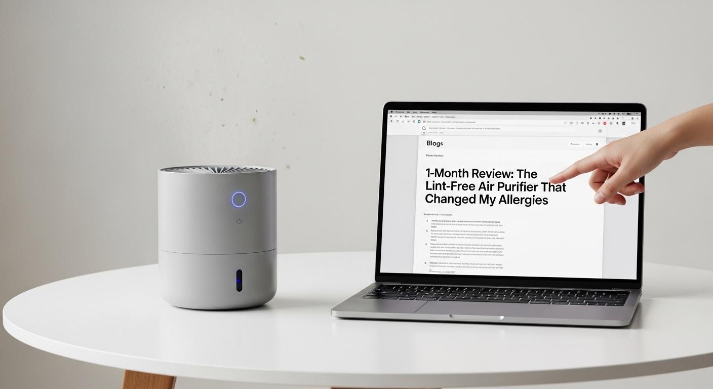 털날림 소형 공기청정기 1달 사용 후기
