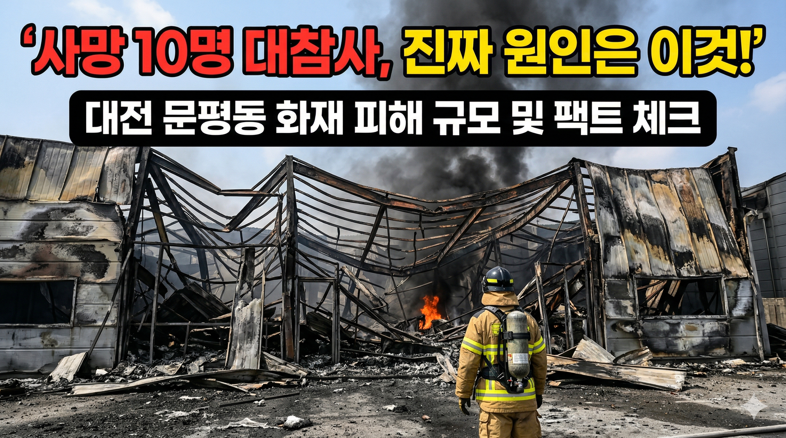 대전 문평동 공장 화재 참사 원인