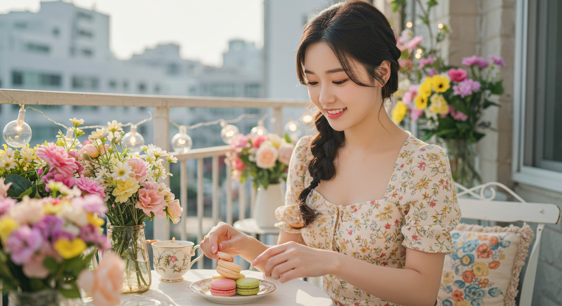 작은 발코니를 카페처럼! 발코니 인테리어 아이디어