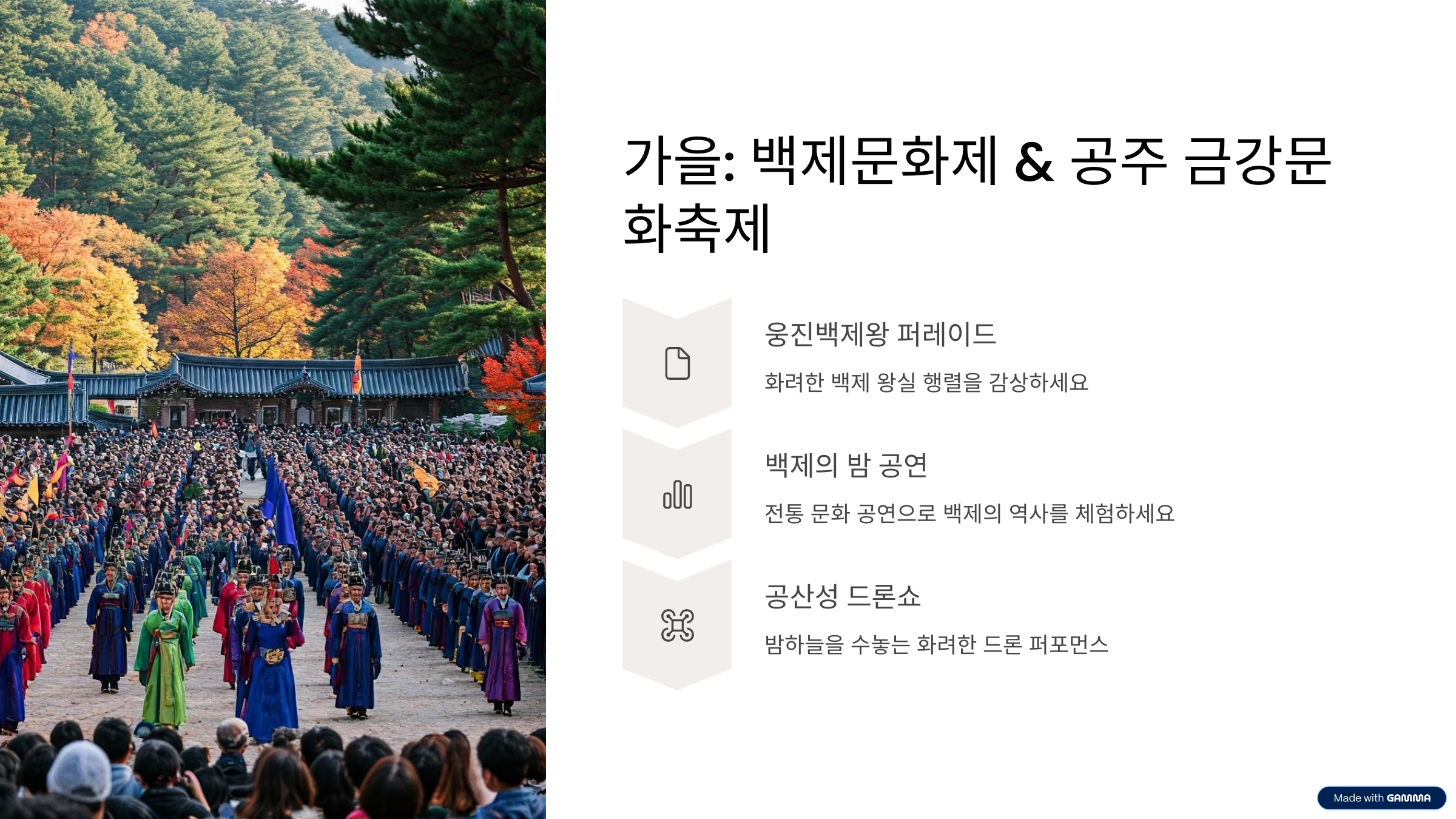 공주 페스티벌 추천! 계절별 즐길 거리와 꿀팁 총정리