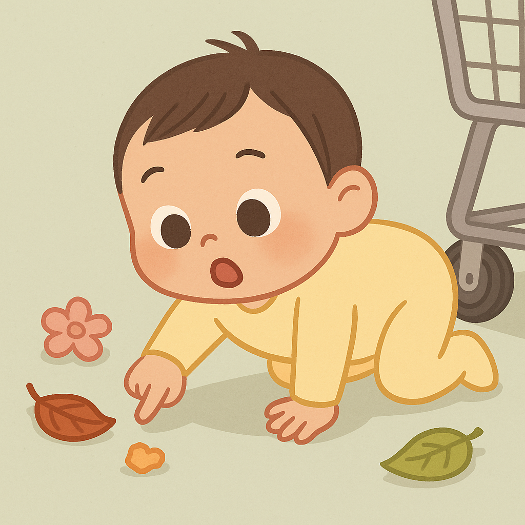 아기 더러운거 만져도 되나요