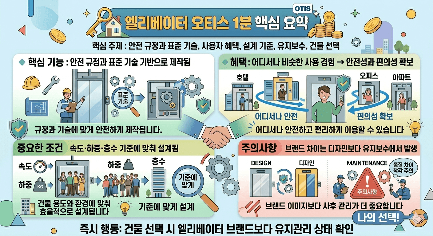 오티스가 만든 안전 표준과 비즈니스의 비밀
