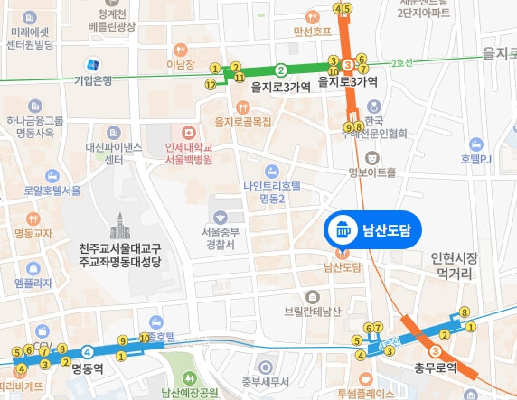 남산도담-지도