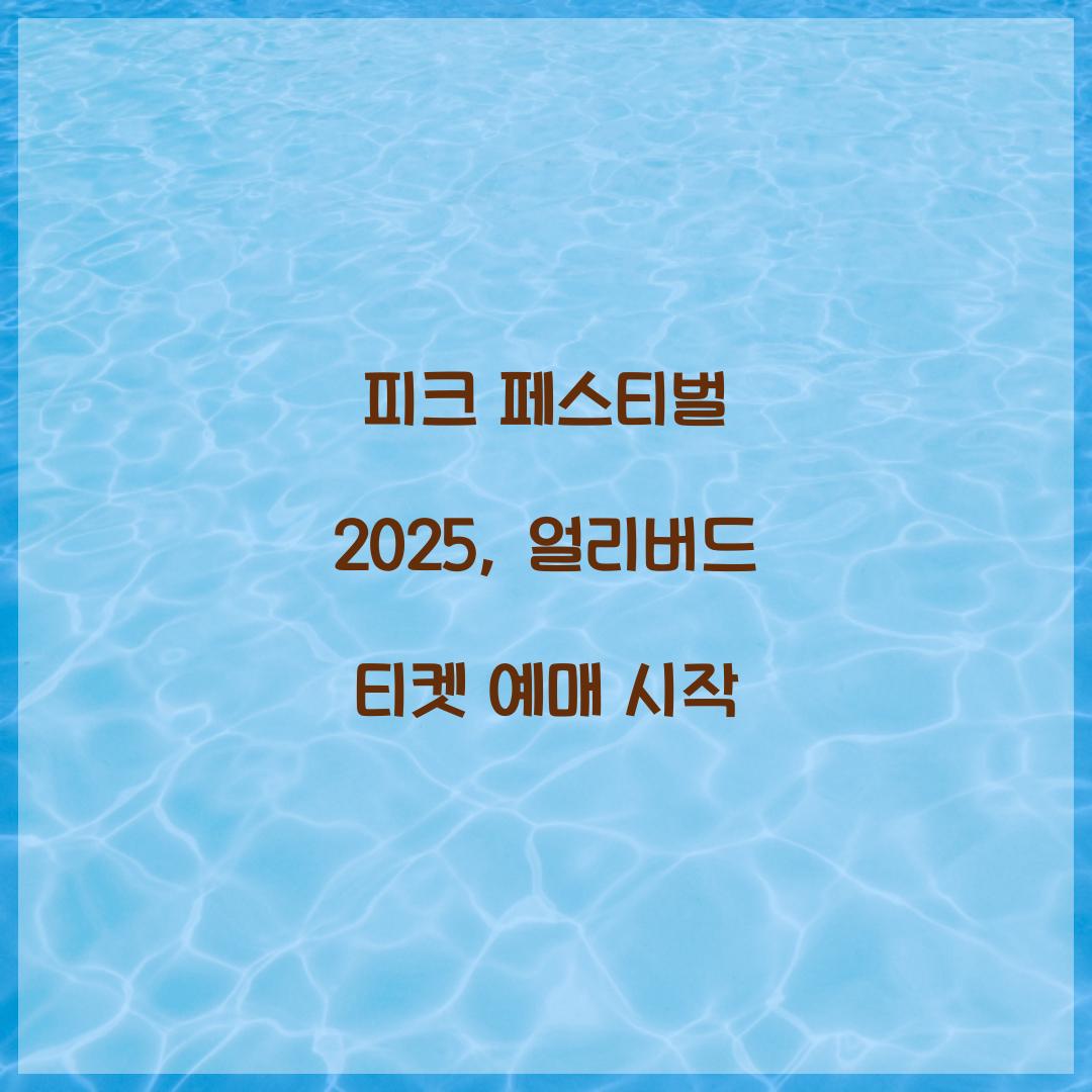 피크 페스티벌 2025