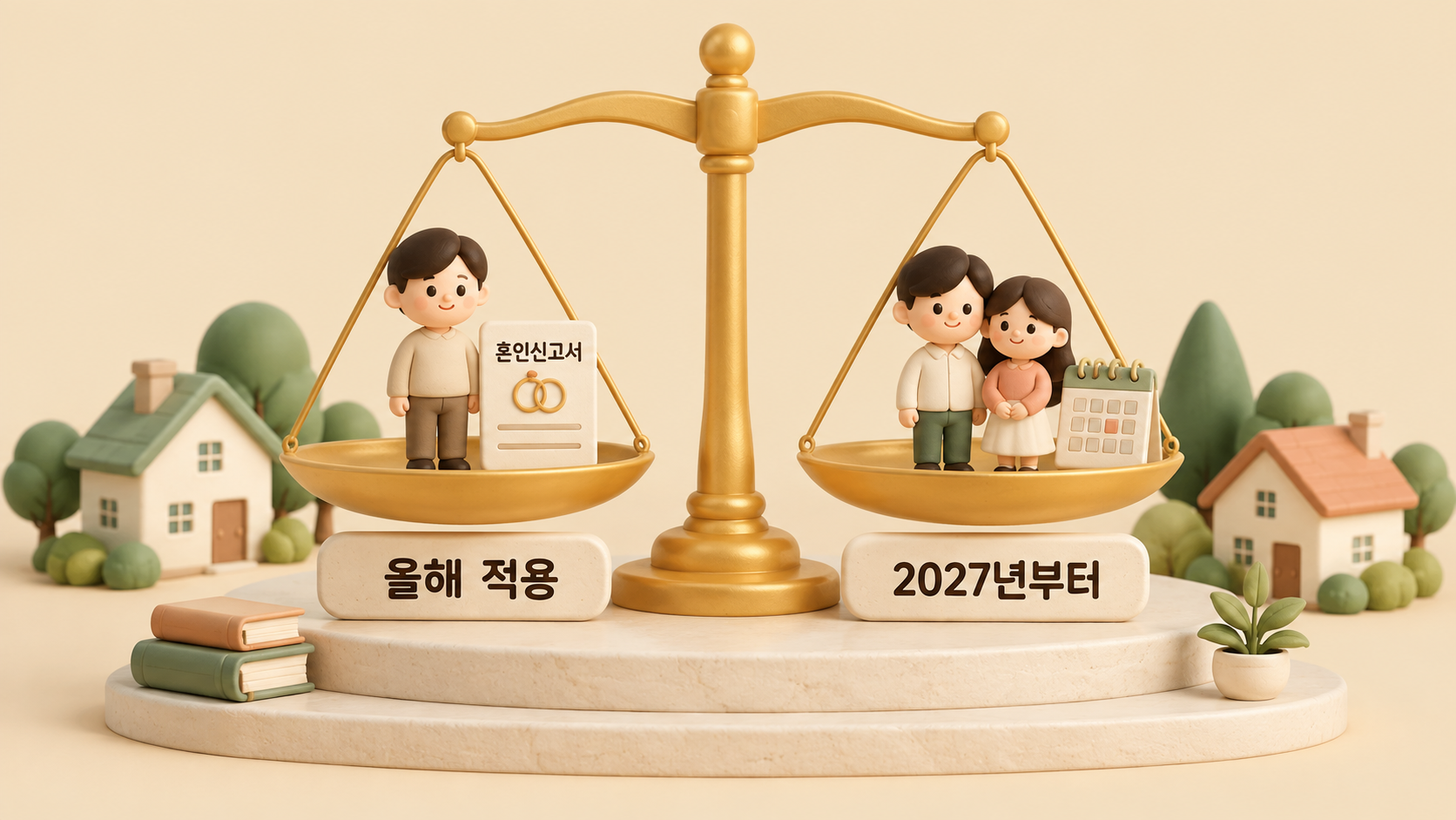 올해 적용과 내년 적용 저울
