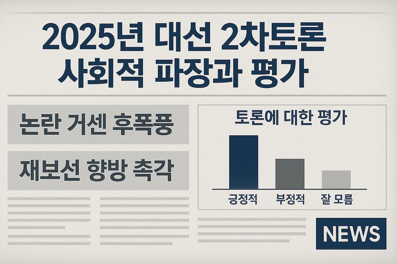 2025년 2차 대선 TV토론 총정리｜후보 발언·논란·핵심 이슈 정리