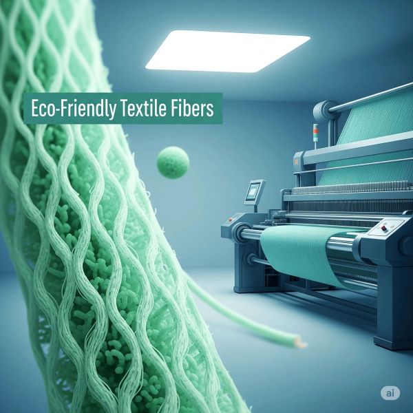 지속 가능한 섬유와 친환경적인 직조 기술을 표현하는 이미지