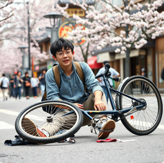 유학생 개인배상책임보험 자전거사고 관련 사진