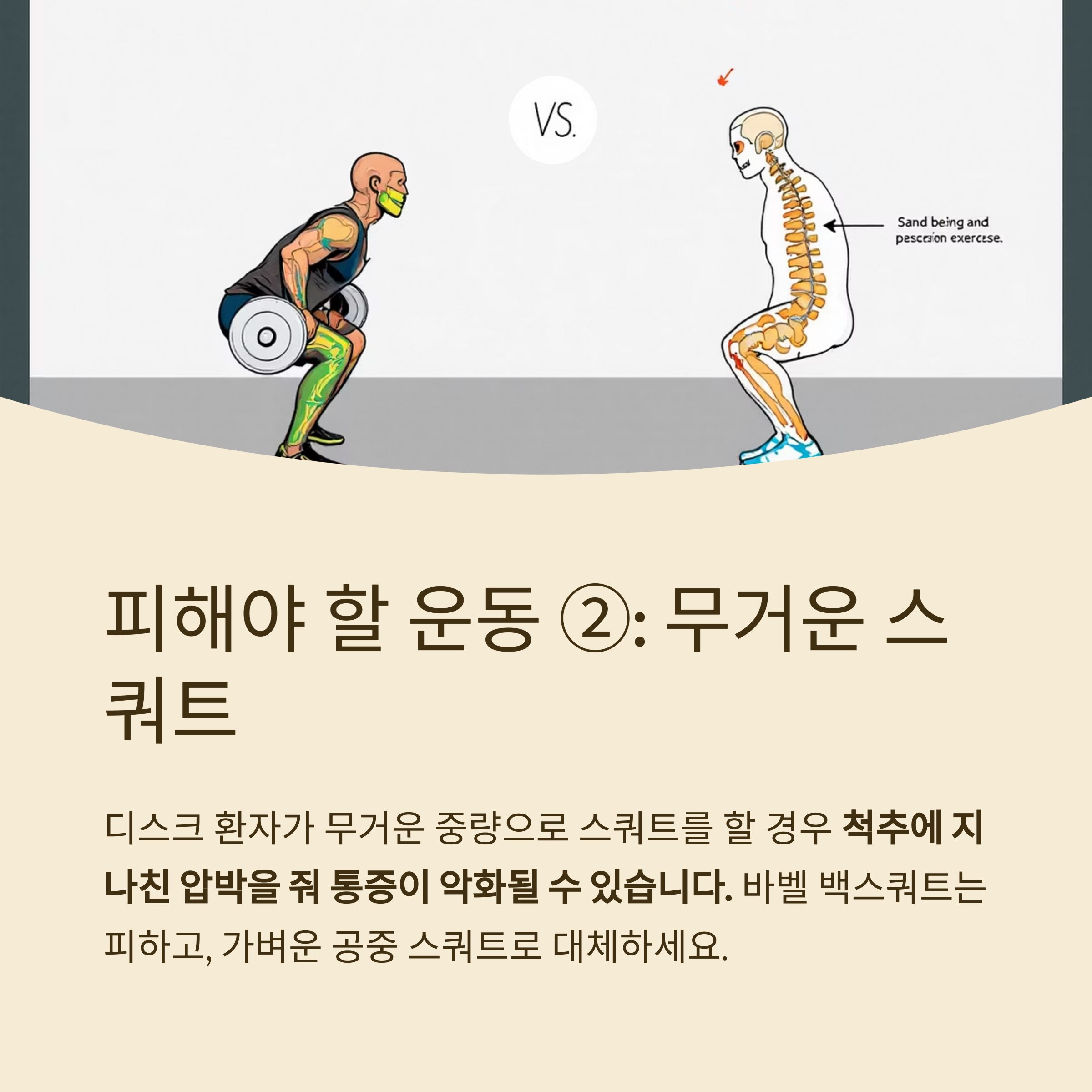 디스크 환자에게 도움이 되는 운동과 오히려 악화시키는 동작은?