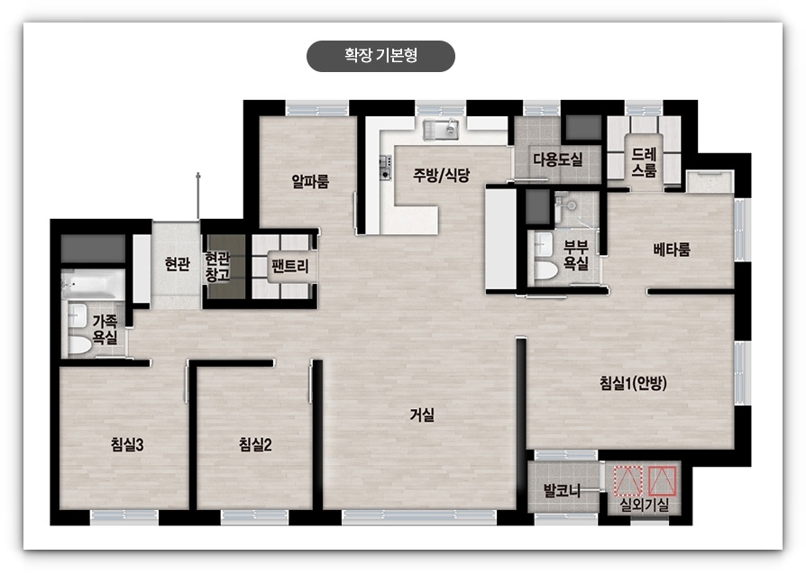 영통자이 센트럴파크 평면도 안내