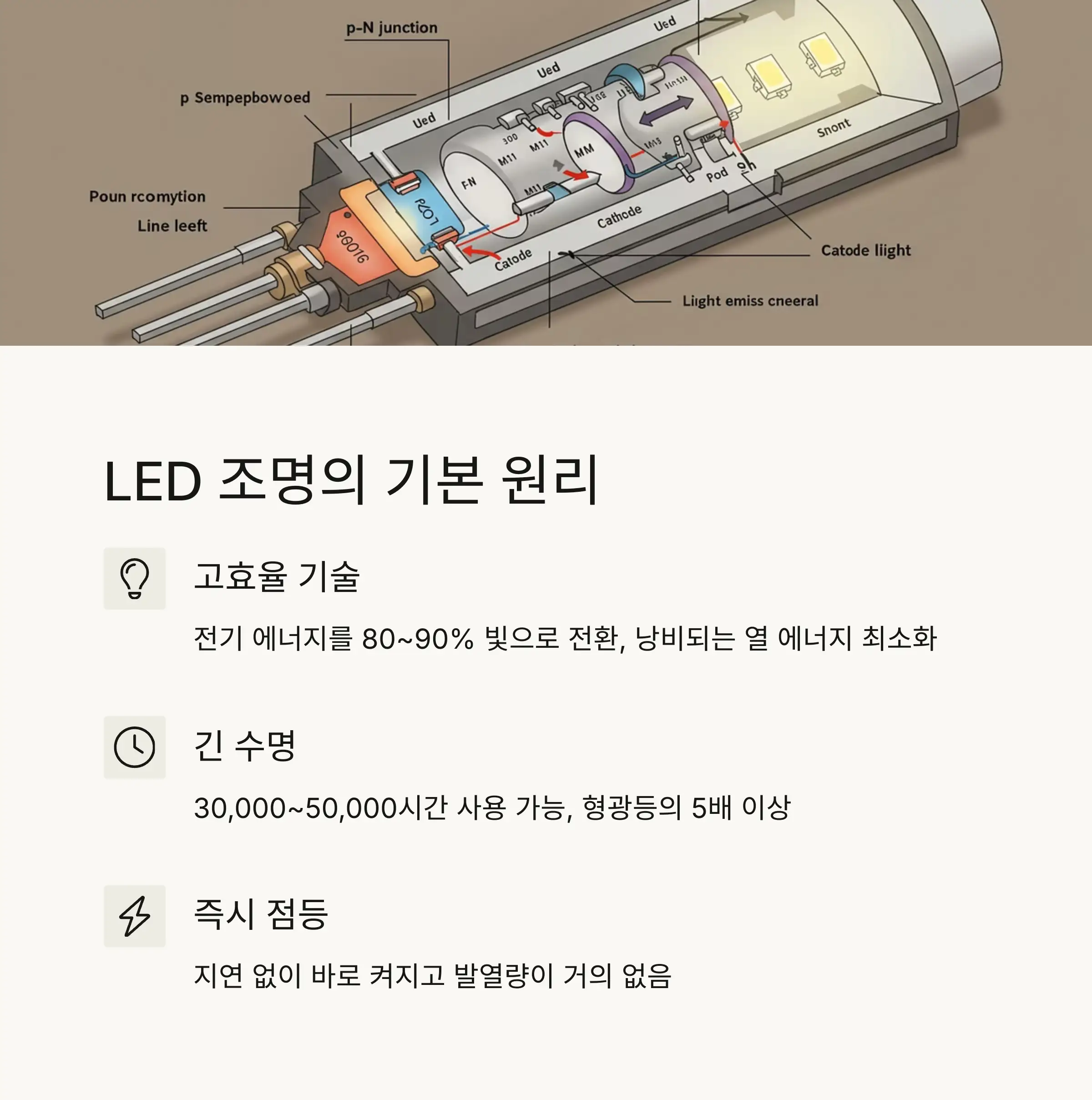 형광등 vs LED 소비전력 비교 ⚡