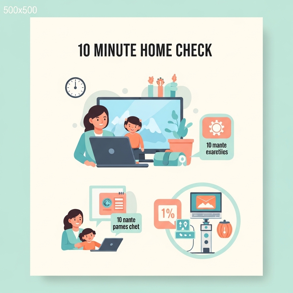 집에서 10분 체크로 갈림길 줄이기