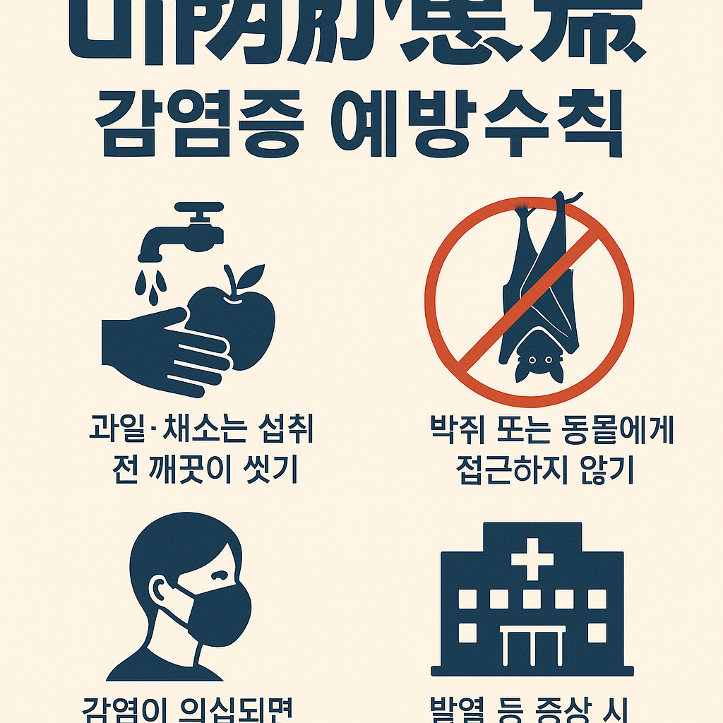 니파바이러스 예방