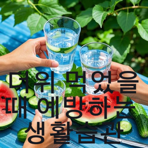 더위 먹었을때 예방하는 생활습관