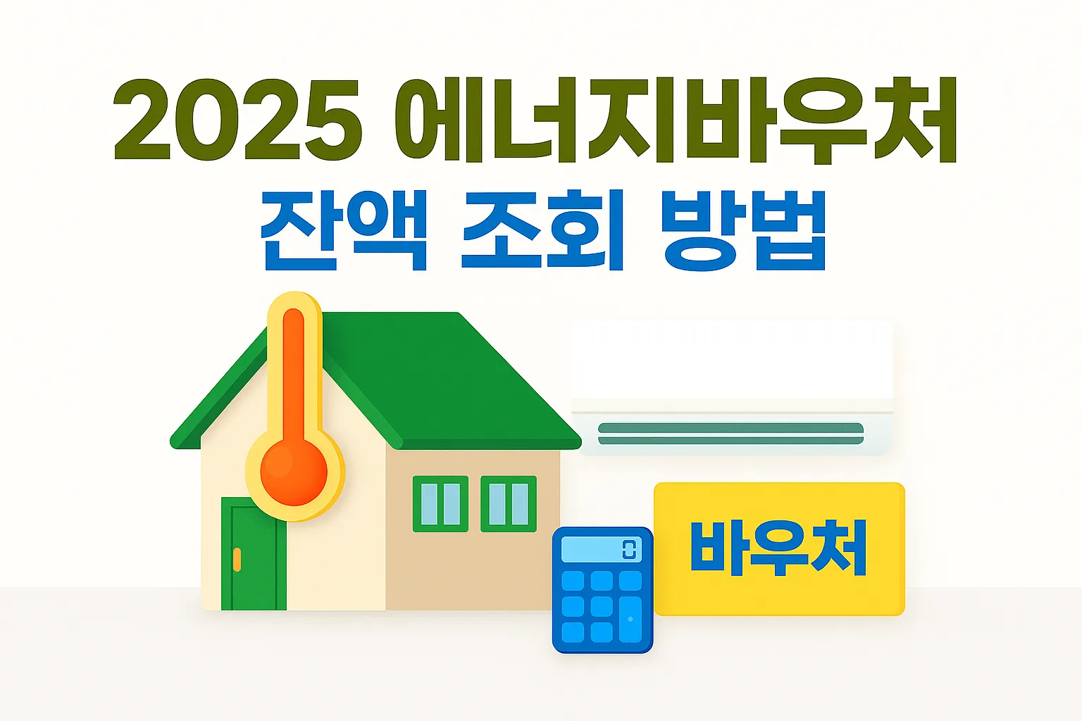 2025 에너지바우처 잔액 조회 방법 안내